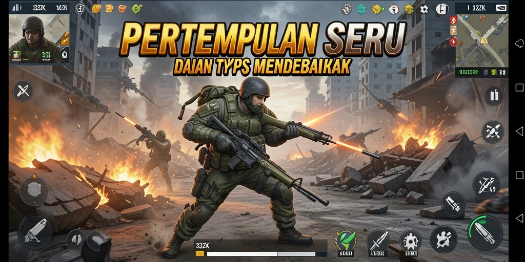 Tampilan aksi seru dalam gameplay 33ZK