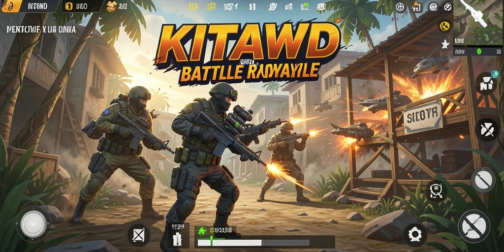 Tangkapan layar menampilkan aksi pertempuran seru di KITAWD.