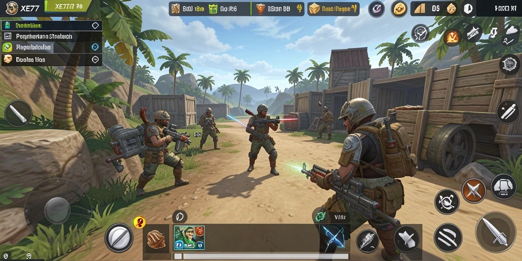 Tampilan gameplay XE77 yang menakjubkan dan mendalam.